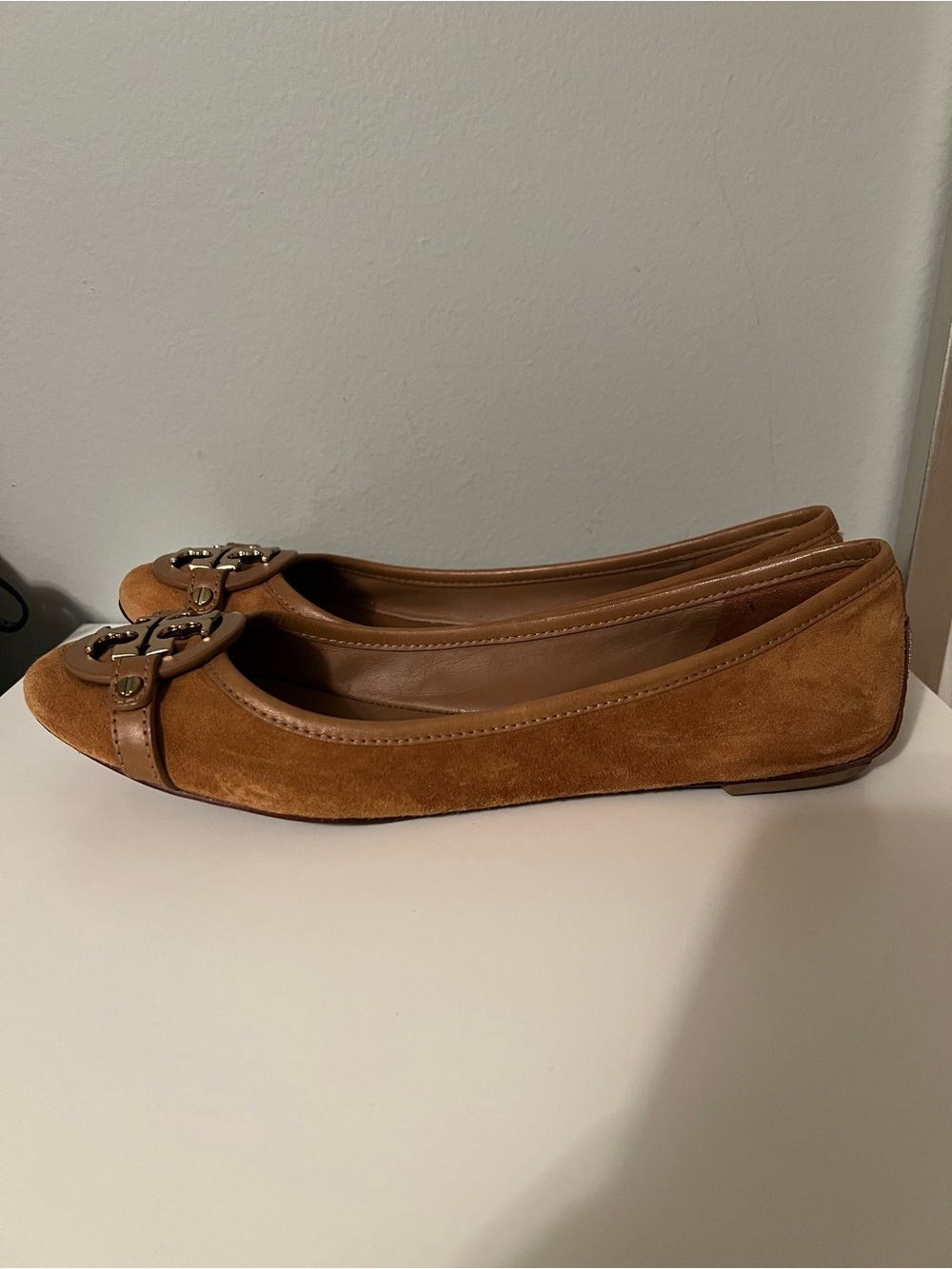 Tory Burch Suede Ballet Flats-Size 10 - Picture 5 of 10